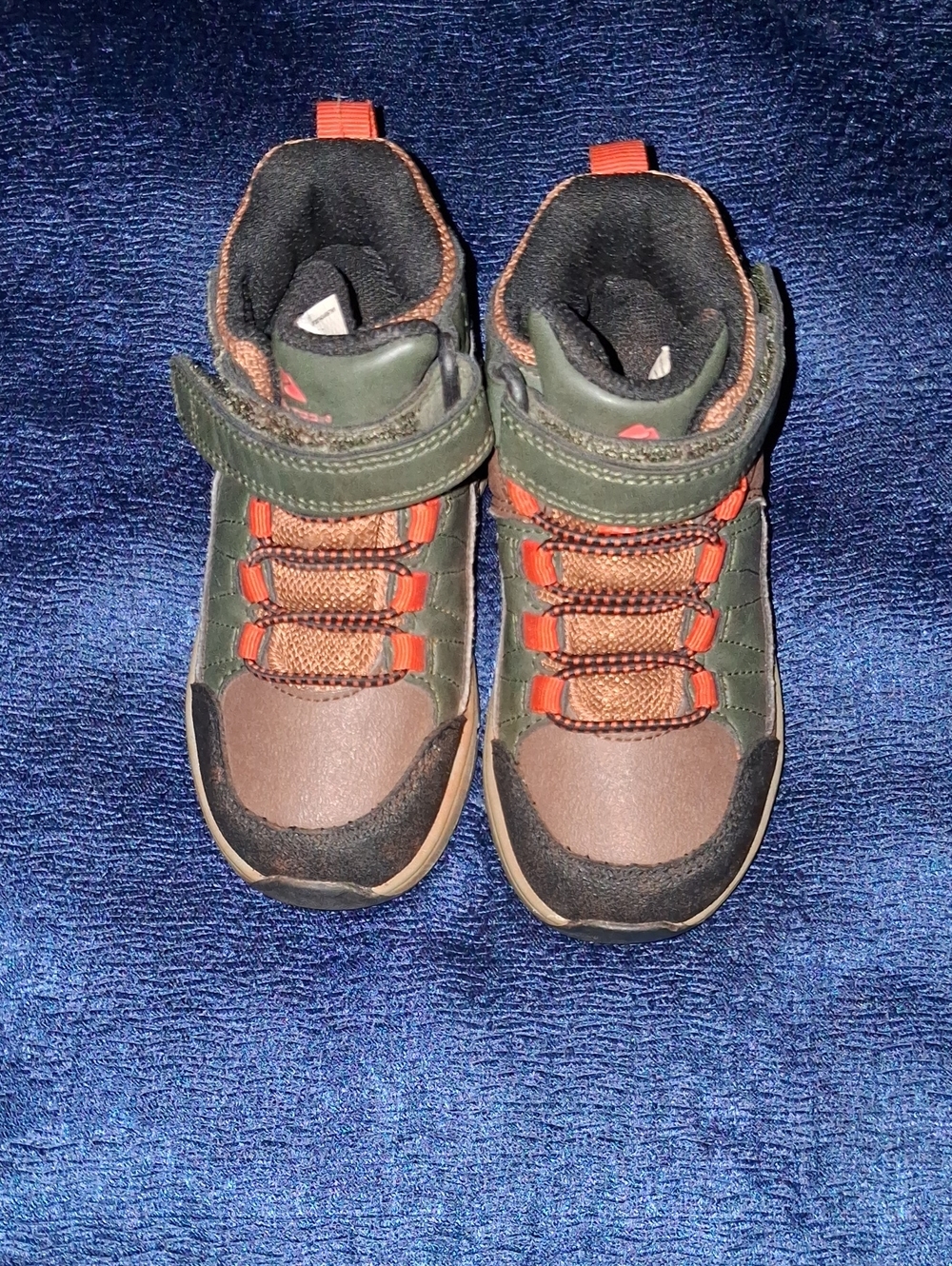 Ozark Trail Kids Boots in Olive Green and Brown